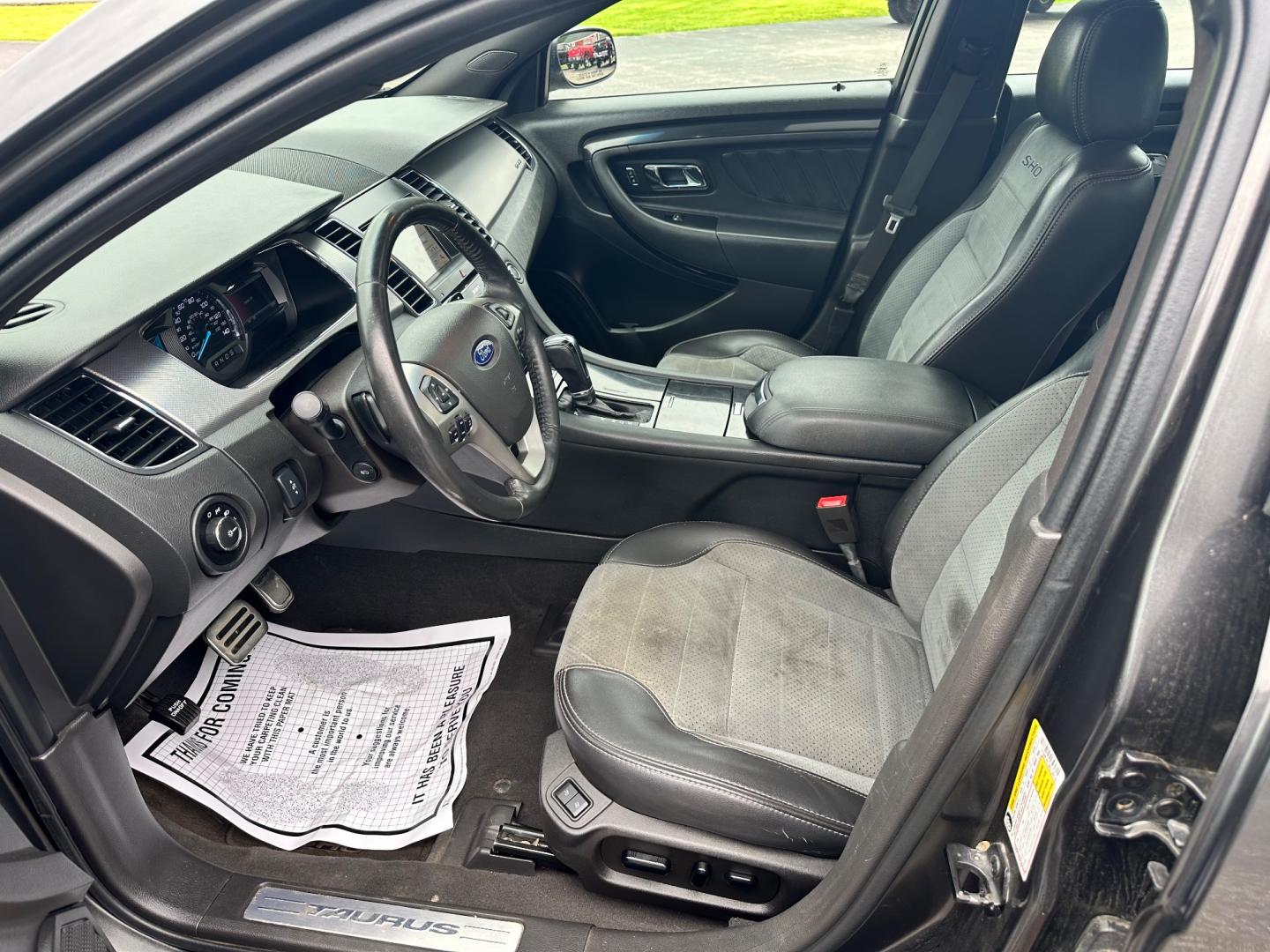 2019 Gray /Black Ford Taurus SHO AWD (1FAHP2KT0KG) with an 3.5L V6 DOHC 24V TWIN TURBO engine, 6-Speed Automatic transmission, located at 11115 Chardon Rd. , Chardon, OH, 44024, (440) 214-9705, 41.580246, -81.241943 - This 2019 Ford Taurus SHO AWD is a high-performance sedan that combines luxury and technology with its 3.5L twin-turbo EcoBoost V6 engine, producing 365 horsepower and 0-60 mph in just 5.2 seconds. The interior features heated and cooled front seats, blind spot monitoring, rear cross traffic alert, - Photo#17